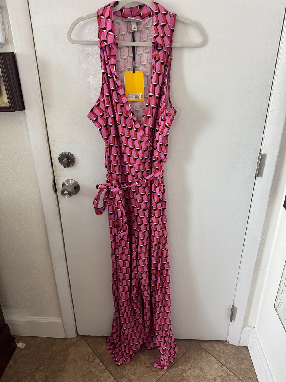 NWT Diane Von Furstenberg for Target Sleeveless Wrap Jumpsuit with Tie Waist